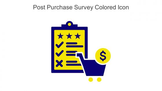 Post Purchase Survey Colored Icon In Powerpoint Pptx Png And Editable Eps Format