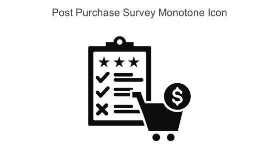 Post Purchase Survey Monotone Icon In Powerpoint Pptx Png And Editable Eps Format