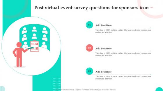Post Virtual Event Survey Questions For Sponsors Icon