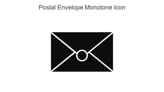 Postal Envelope Monotone Icon In Powerpoint Pptx Png And Editable Eps Format