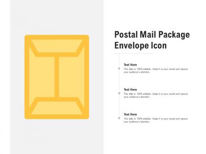 Postal mail package envelope icon