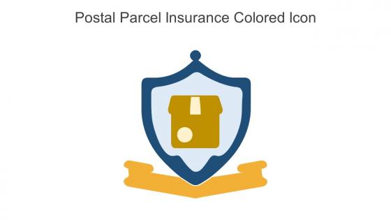 Postal Parcel Insurance Colored Icon in powerpoint pptx png and editable eps format