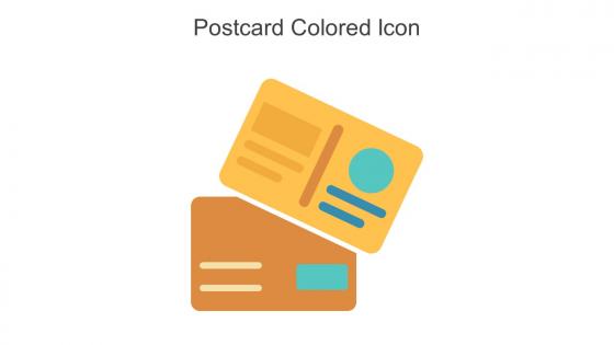 Postcard Colored Icon In Powerpoint Pptx Png And Editable Eps Format