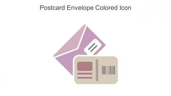 Postcard Envelope Colored Icon In Powerpoint Pptx Png And Editable Eps Format