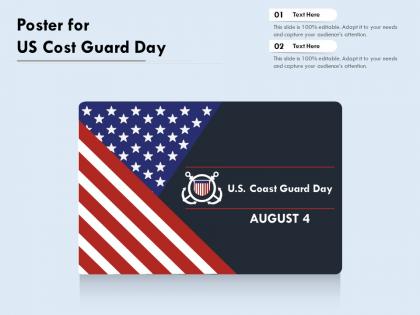 Poster for us cost guard day