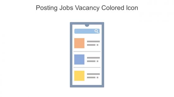 Posting Jobs Vacancy Colored Icon in powerpoint pptx png and editable eps format
