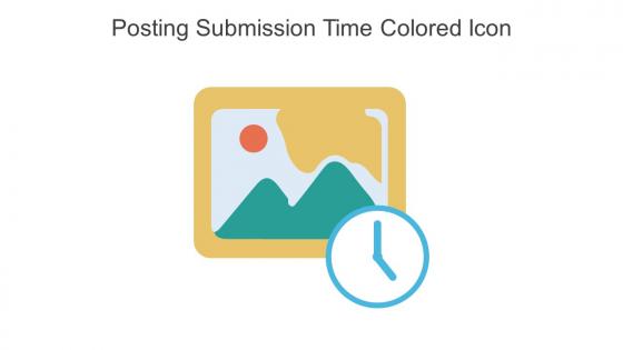 Posting Submission Time Colored Icon In Powerpoint Pptx Png And Editable Eps Format