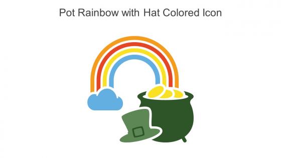 Pot Rainbow With Hat Colored Icon In Powerpoint Pptx Png And Editable Eps Format