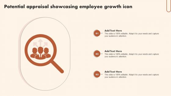 Potential Appraisal Showcasing Employee Growth Icon