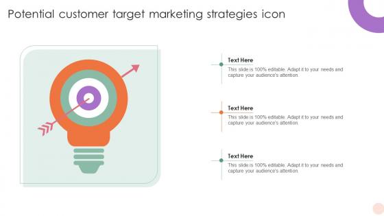 Potential Customer Target Marketing Strategies Icon
