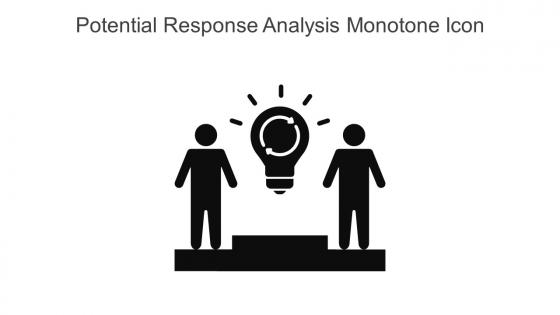 Potential Response Analysis Monotone Icon Icon In Powerpoint Pptx Png And Editable Eps Format