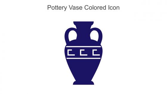 Pottery Vase Colored Icon In Powerpoint Pptx Png And Editable Eps Format