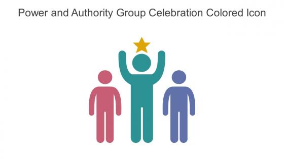 Power And Authority Group Celebration Colored Icon In Powerpoint Pptx Png And Editable Eps Format
