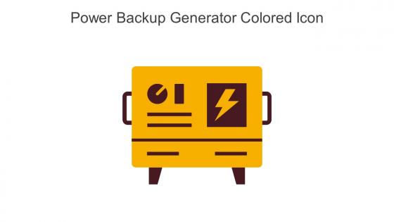 Power Backup Generator Colored Icon In Powerpoint Pptx Png And Editable Eps Format