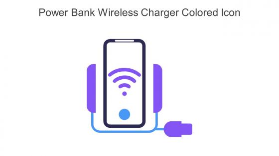 Power Bank Wireless Charger Colored Icon In Powerpoint Pptx Png And Editable Eps Format