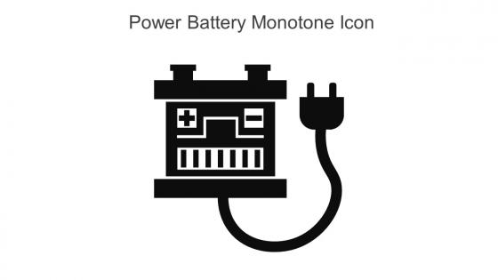 Power Battery Monotone Icon In Powerpoint Pptx Png And Editable Eps Format