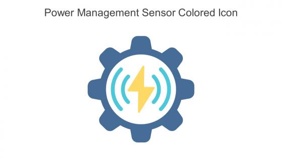 Power Management Sensor Colored Icon In Powerpoint Pptx Png And Editable Eps Format