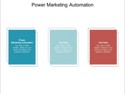 Power marketing automation ppt powerpoint presentation icon design inspiration cpb