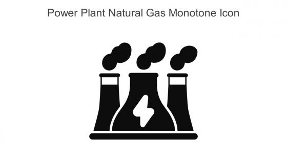 Power Plant Natural Gas Monotone Icon In Powerpoint Pptx Png And Editable Eps Format