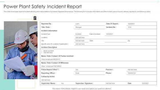 Power Plant Safety Incident Report