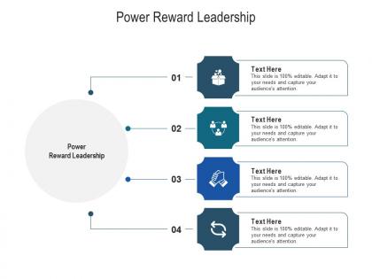 Power reward leadership ppt powerpoint presentation ideas brochure cpb