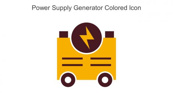 Power Supply Generator Colored Icon In Powerpoint Pptx Png And Editable Eps Format