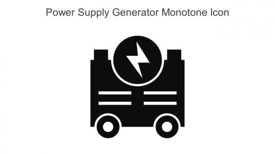 Power Supply Generator Monotone Icon In Powerpoint Pptx Png And Editable Eps Format