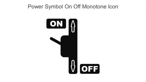 Power Symbol On Off Monotone Icon In Powerpoint Pptx Png And Editable Eps Format