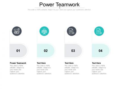 Power teamwork ppt powerpoint presentation gallery graphics cpb