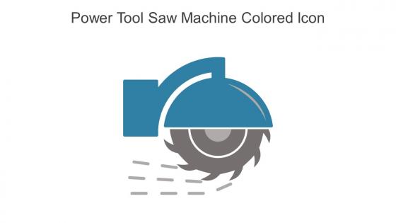 Power Tool Saw Machine Colored Icon In Powerpoint Pptx Png And Editable Eps Format