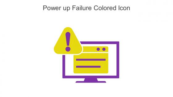 Power Up Failure Colored Icon In Powerpoint Pptx Png And Editable Eps Format