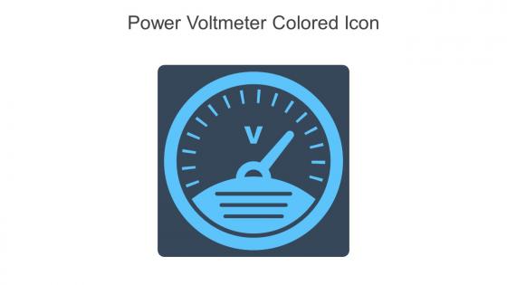 Power Voltmeter Colored Icon In Powerpoint Pptx Png And Editable Eps Format