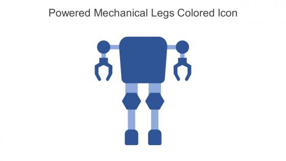 Powered Mechanical Legs Colored Icon In Powerpoint Pptx Png And Editable Eps Format