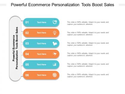 Powerful ecommerce personalization tools boost sales ppt powerpoint presentation gallery cpb