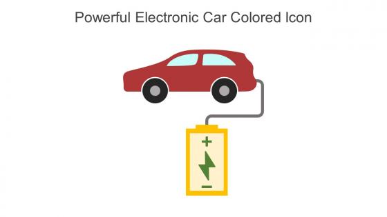 Powerful Electronic Car Colored Icon In Powerpoint Pptx Png And Editable Eps Format