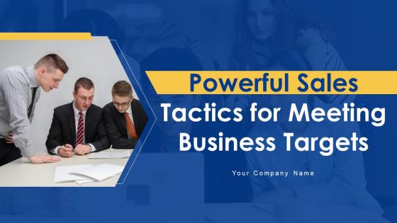 Powerful Sales Tactics For Meeting Business Targets MKT CD V