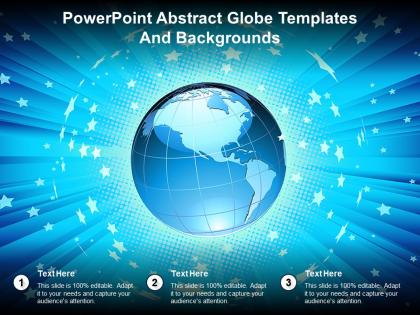 Powerpoint abstract globe templates and backgrounds