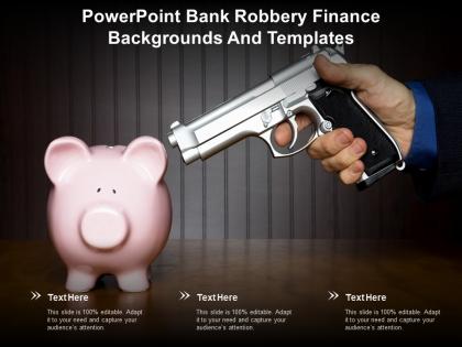 Powerpoint bank robbery finance backgrounds and templates