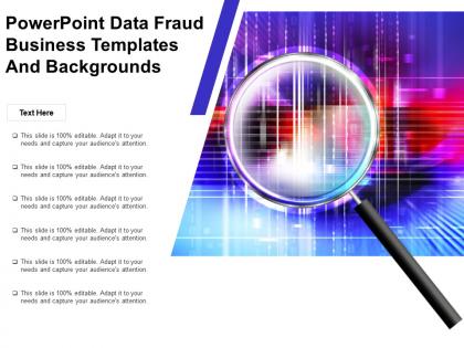 Powerpoint data fraud business templates and backgrounds