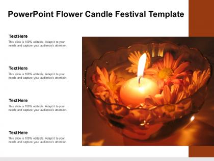 Powerpoint flower candle festival template