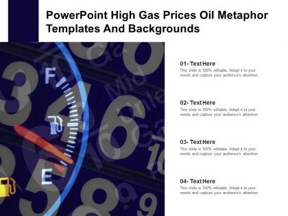 Powerpoint high gas prices oil metaphor templates and backgrounds