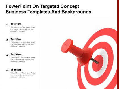 Powerpoint on targeted concept business templates and backgrounds