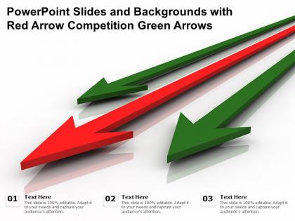 Powerpoint slides and backgrounds with red arrow competition green arrows