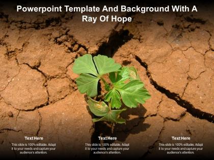 Powerpoint template and background with a ray of hope