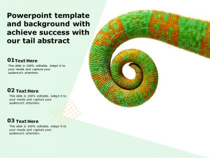Powerpoint template and background with achieve success with our tail abstract
