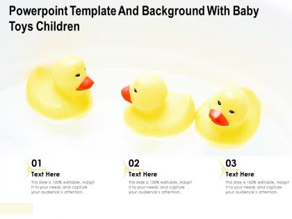 Powerpoint template and background with baby toys children
