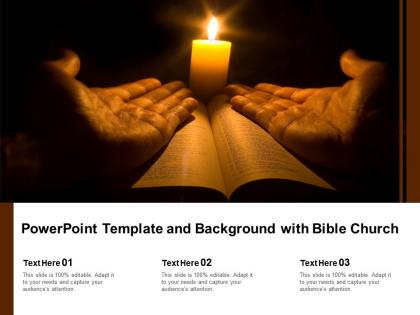 Powerpoint template and background with bible church