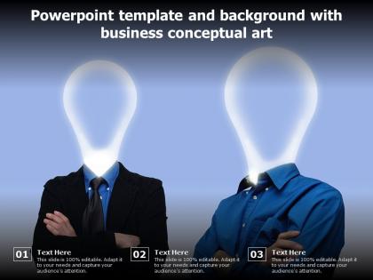 Powerpoint template and background with business conceptual art
