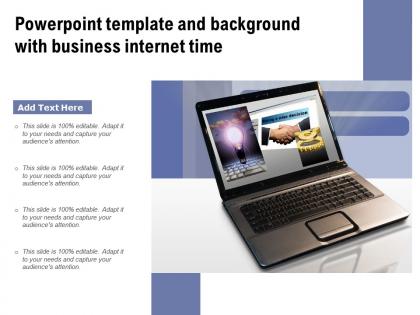 Powerpoint template and background with business internet time