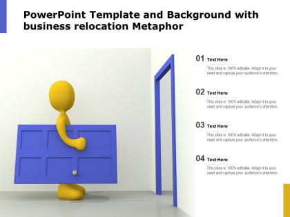 Powerpoint template and background with business relocation metaphor